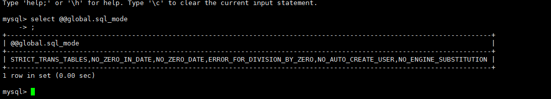 mysql设置sql_mode